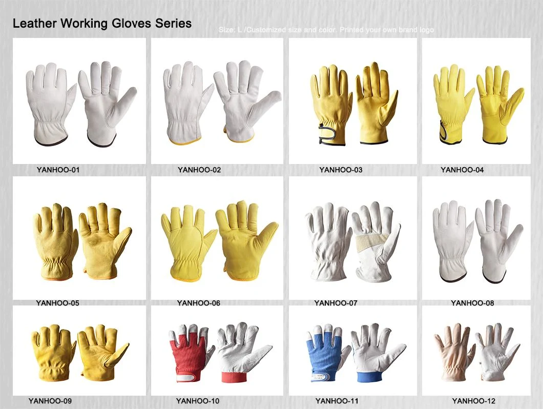 Warm Waterproof & Windproof Heavy Industy Working Leather Safety Gloves