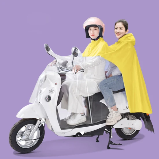 Outdoor Anpassbare PU/PVC/Oxford Männer Frauen Doppel Person Roller Regen Poncho Cape Jacke Regenmantel Regenbekleidung für Motorrad elektrische Fahrrad Fahrer