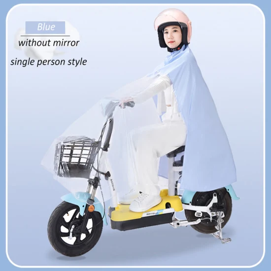 Akzeptierte maßgeschneiderte Polyester + PU-Beschichtungsdesigns, gut sichtbarer Regenmantel, Regenbekleidung, Regenmantel für Motorradfahrer, Poncho